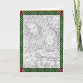 Tarjeta céltica de la frontera del navidad