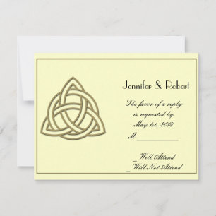 Tarjeta céltica de la respuesta del nudo del oro