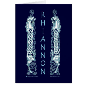 Tarjeta céltica del caballo de Rhiannon