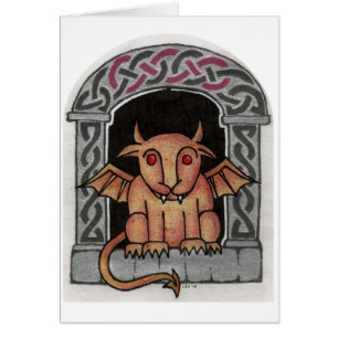 Tarjeta céltica del Gargoyle