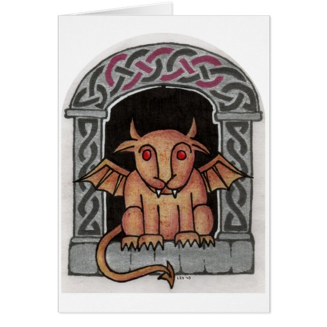 Tarjeta céltica del Gargoyle (Frente)