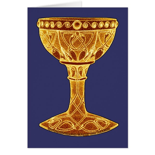 Tarjeta céltica, diseño #2 del Grail (Frente)