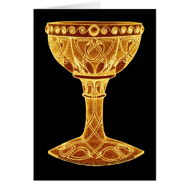Tarjeta céltica, diseño #3 del Grail (Frente)