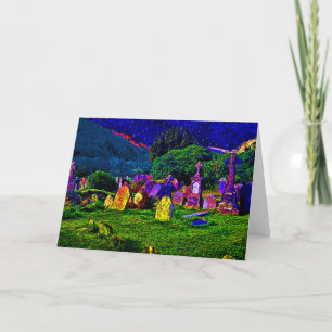 Tarjeta Cementerio Colorido
