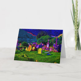 Tarjeta Cementerio colorido