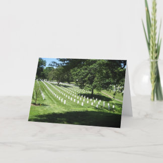 Tarjeta Cementerio de Arlington