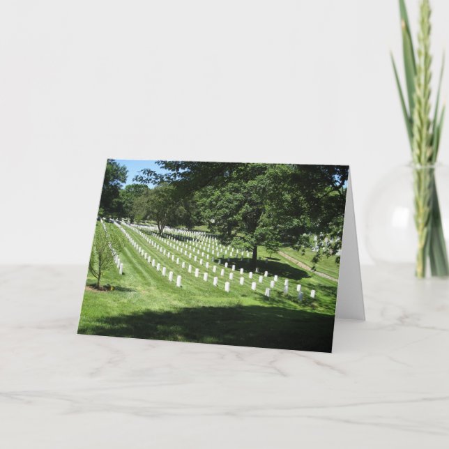 Tarjeta Cementerio de Arlington (Anverso)
