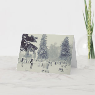 Tarjeta Cementerio de invierno