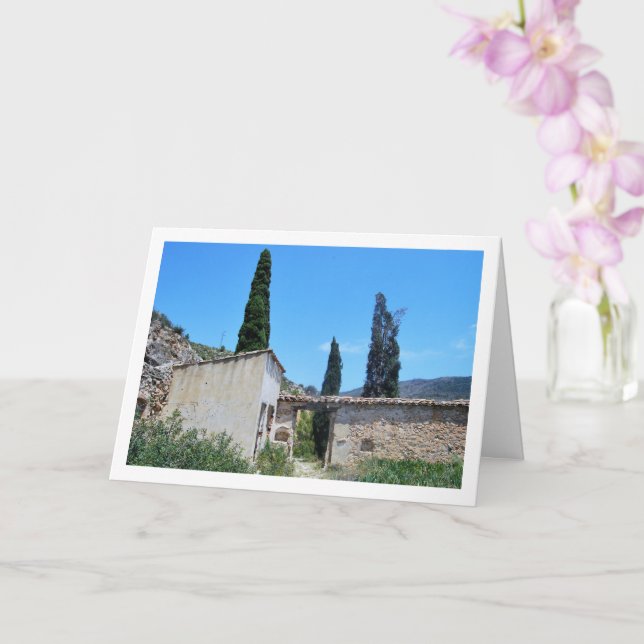 Tarjeta Cementerio de Old Domeño, Domeño Viejo, Valencia (Orquídea)