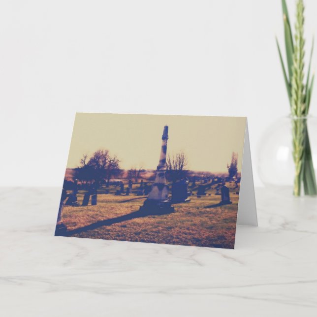 Tarjeta Cementerio de Washington, Iowa (Anverso)