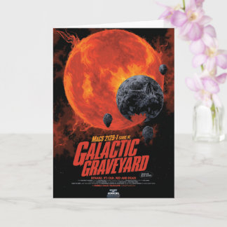 Tarjeta Cementerio Espacial Calavera Galaxia de Terrores d