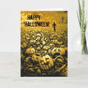 Tarjeta Cementerio Jack O'Lantern