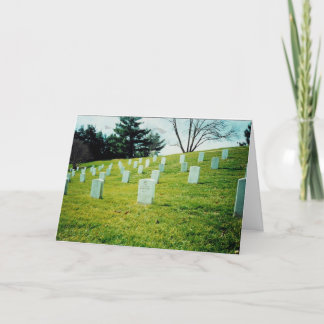 Tarjeta Cementerio nacional de Arlington conmemorativo de