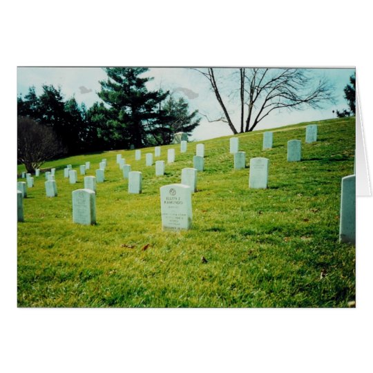 Tarjeta Cementerio nacional de Arlington conmemorativo de