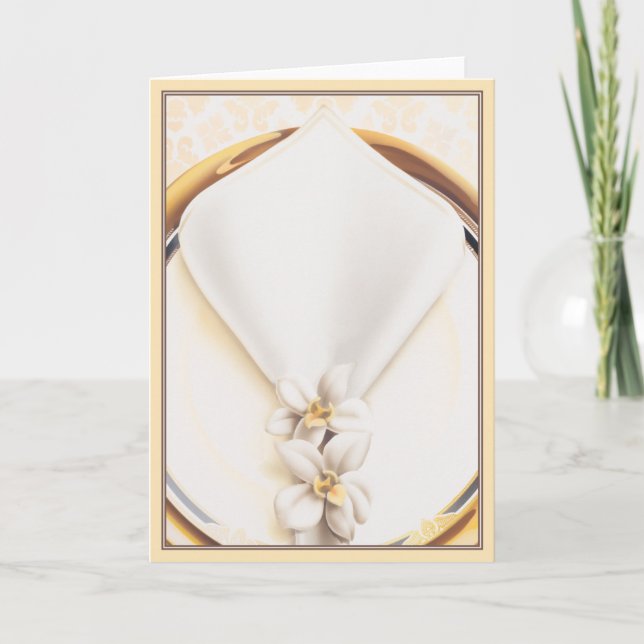 Tarjeta Cena A Las Ocho © (Anverso)