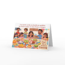 Cena de Acción de Gracias- Familia Hispana
