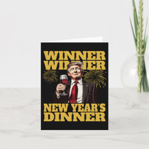 Tarjeta Cena de Año Nuevo de Trump 2025 