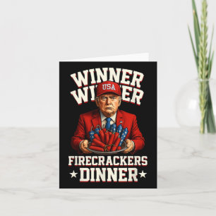 Tarjeta Cena De Ganadores Ganadores De Firecrackers Ganado