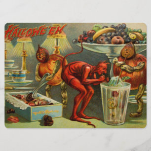 Tarjeta Cena de Halloween