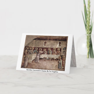 Tarjeta Cena De La Comunión De Los Apóstoles Por Fra Angel