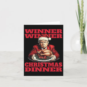 Tarjeta Cena de Navidades ganadores de Trump con humor M