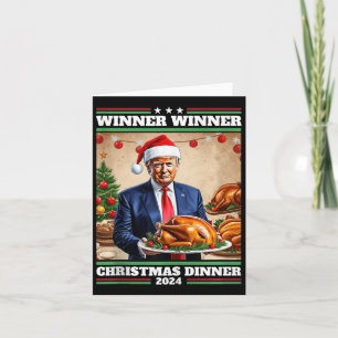 Tarjeta Cena de Navidades ganadores de Trump graciosos