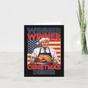 Tarjeta Cena de Navidades ganadores del premio Trump