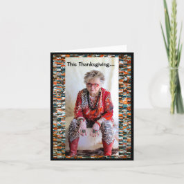 Tarjeta Cena divertida de Acción de Gracias