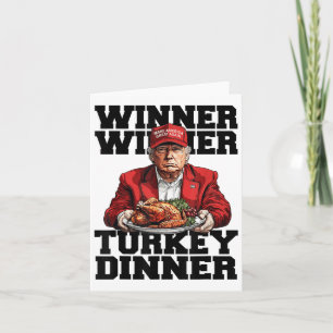 Tarjeta Cena turca del ganador de Trump con humor