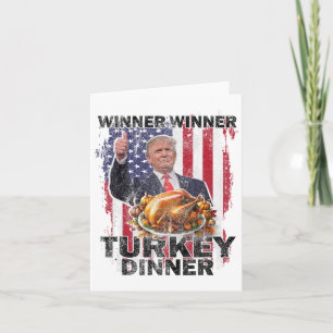 Tarjeta Cena turca del ganador de un premio Humor Trump Va