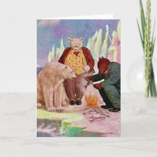 Tarjeta Cenar con los osos