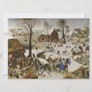 Tarjeta Censo en Belén (por Pieter Bruegel)