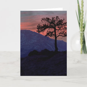 Tarjeta Centinela de la puesta del sol