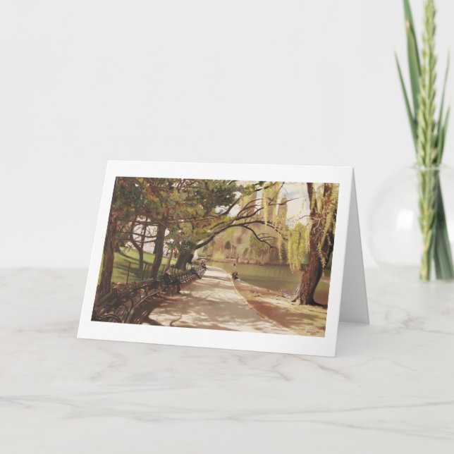 TARJETA CENTRAL PARK DEL LAGO DEL CANOTAJE (Anverso)