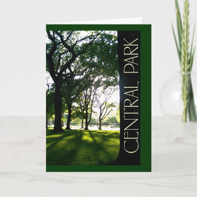 Tarjeta Central Park en NYC (Anverso)