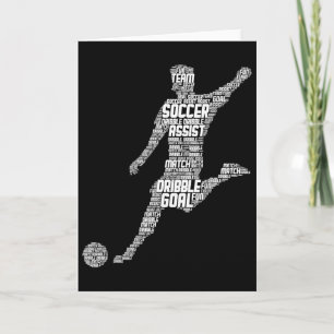 Tarjeta Centrarse en Metas Net Éxito Fútbol Fan Gear Impri