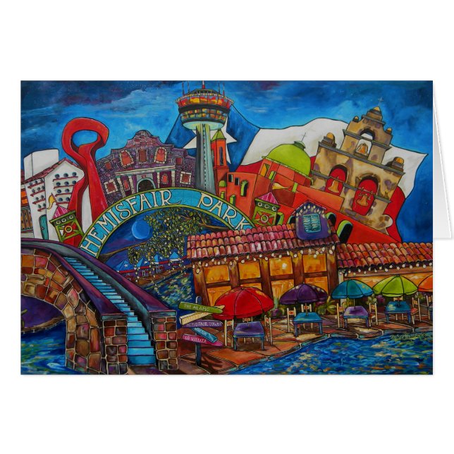 tarjeta céntrica de San Antonio (Anverso (Horizontal))