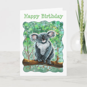 Tarjeta Centro de Fiesta de Oso de Koala