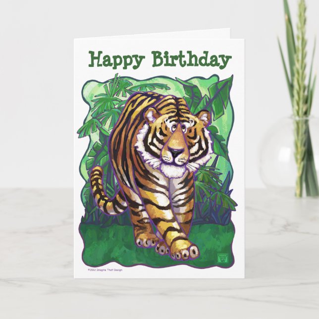 Tarjeta Centro de Fiesta de tigres (Anverso)