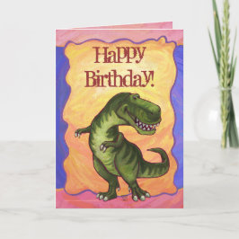 Tarjeta Centro de Fiesta de Tyrannosaurus