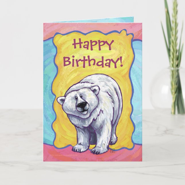 Tarjeta Centro de Fiesta del oso polar (Anverso)
