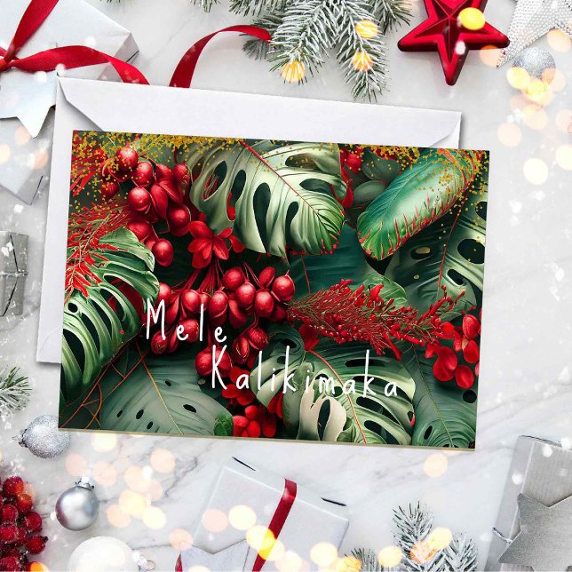 Tarjeta Centro de Navidades Elegantes de Hawái (Subido por el creador)