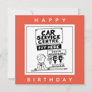 Tarjeta Centro de servicio de automóviles mecánicos y amor