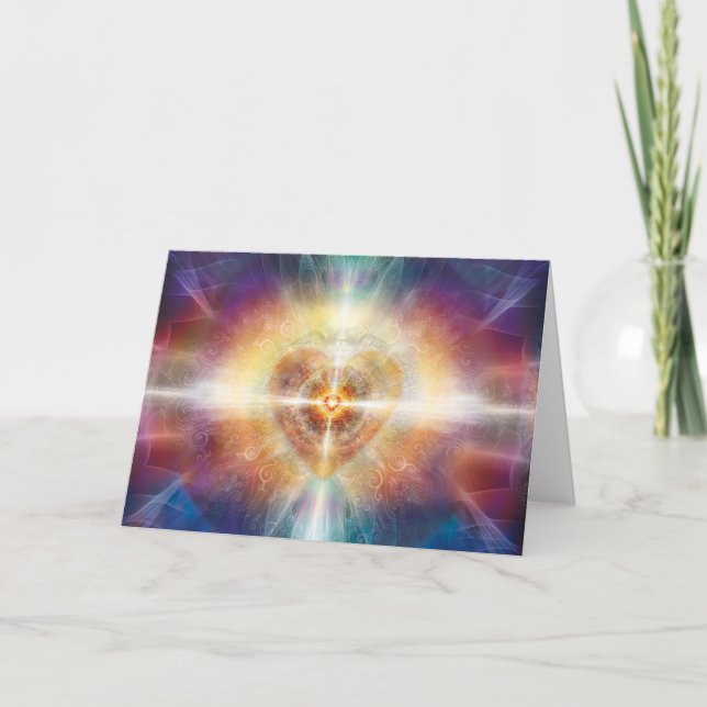 Tarjeta Centro hermoso del corazón (Anverso)