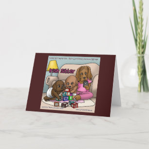Tarjeta Centro Irlandés - Cuando los perros son bebés