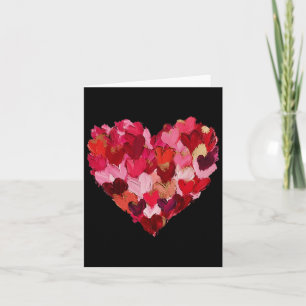Tarjeta Cepillo de corazón día de San Valentín Cute Girly 