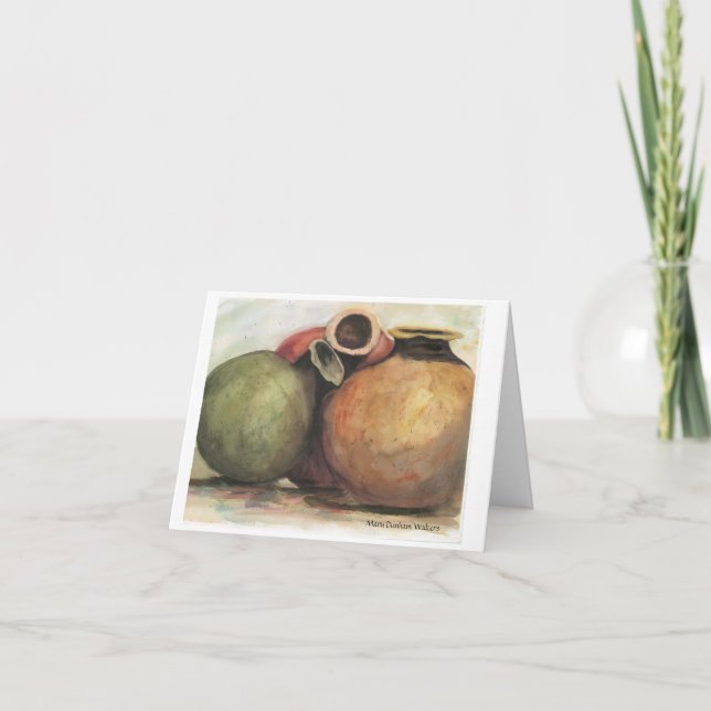 Tarjeta Cerámica vieja Notecard (Anverso)