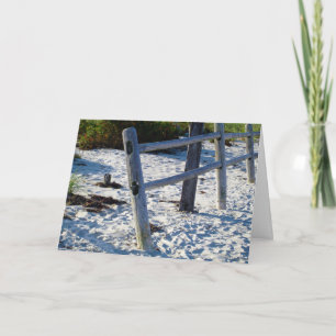 Tarjeta Cerca de la playa de la arena del océano