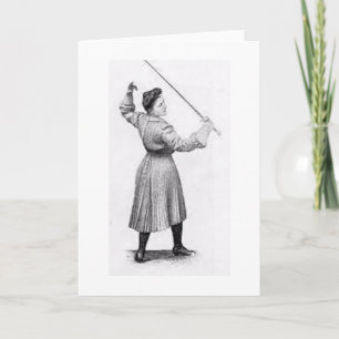 Tarjeta ¡Cercador de la mujer del vintage! Vintage que