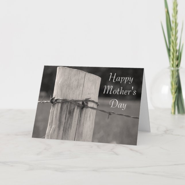 Tarjeta Cerco rural post feliz día de la madre (Anverso)